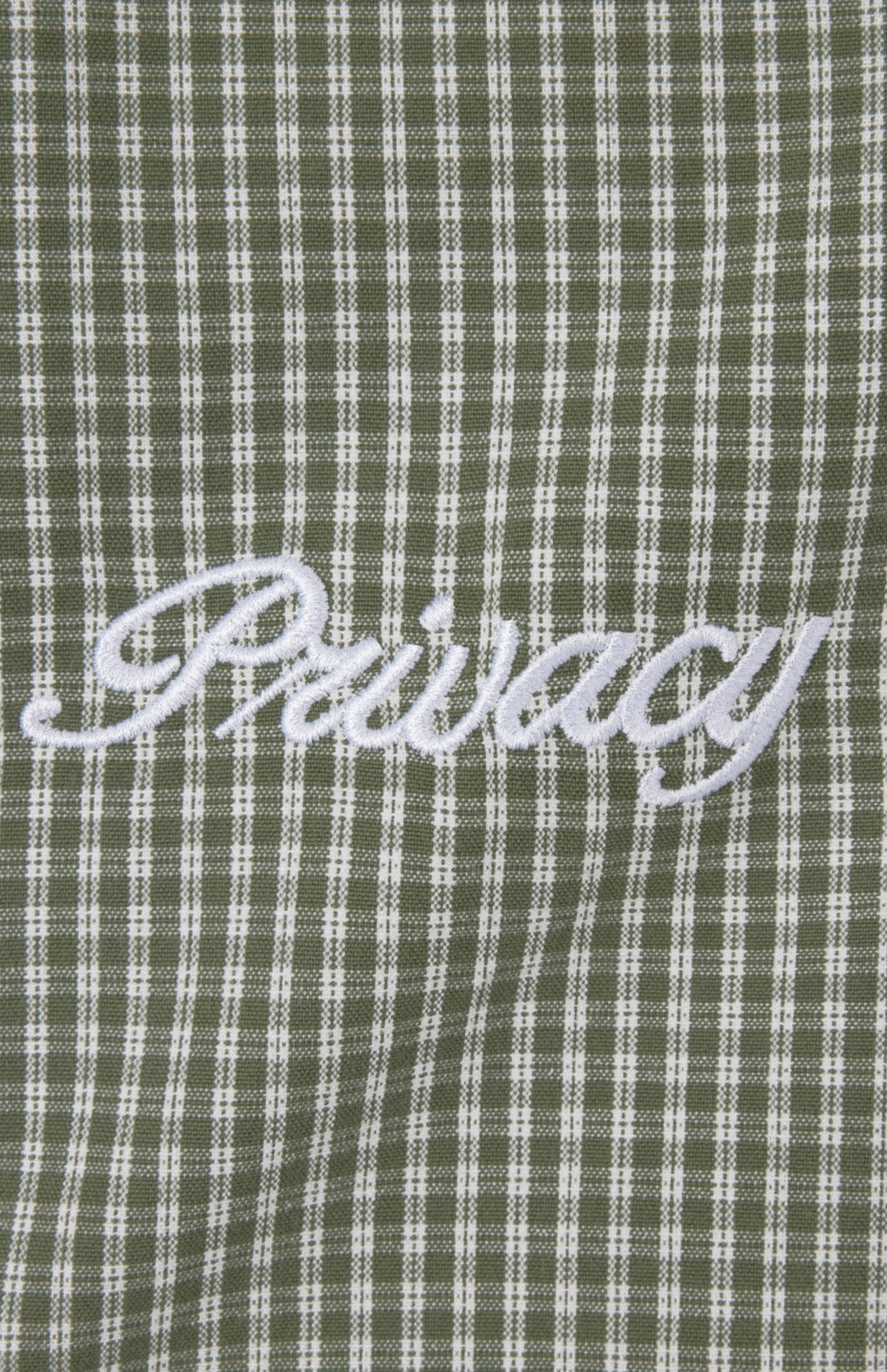 Khaki Boxy Script Shirt