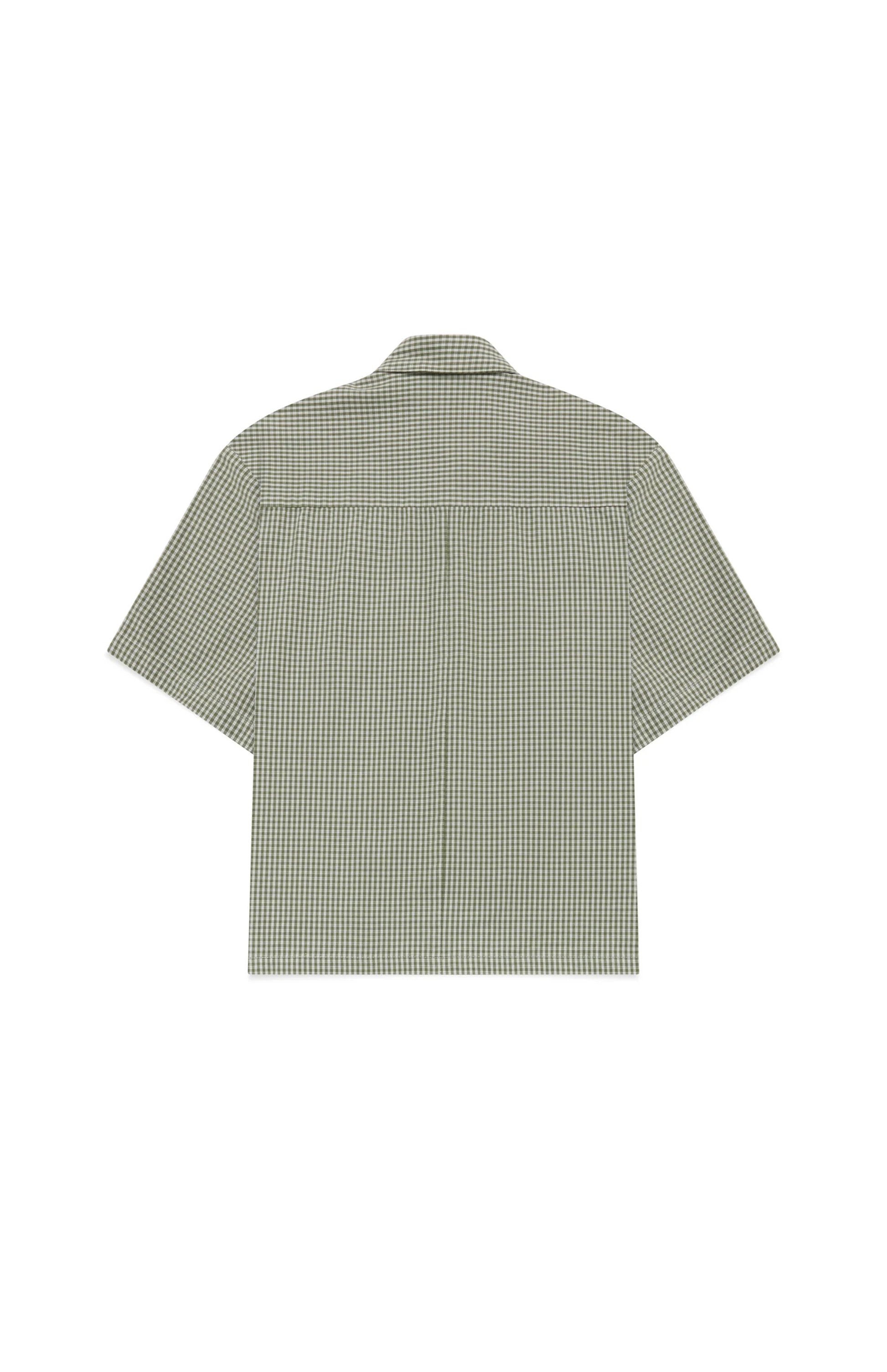 Khaki Boxy Script Shirt