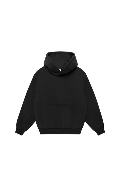 Luxury Blank Hoodie Washed Black