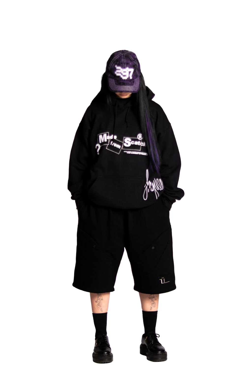 "MADE FROM SCRATCH" Hoodie Black