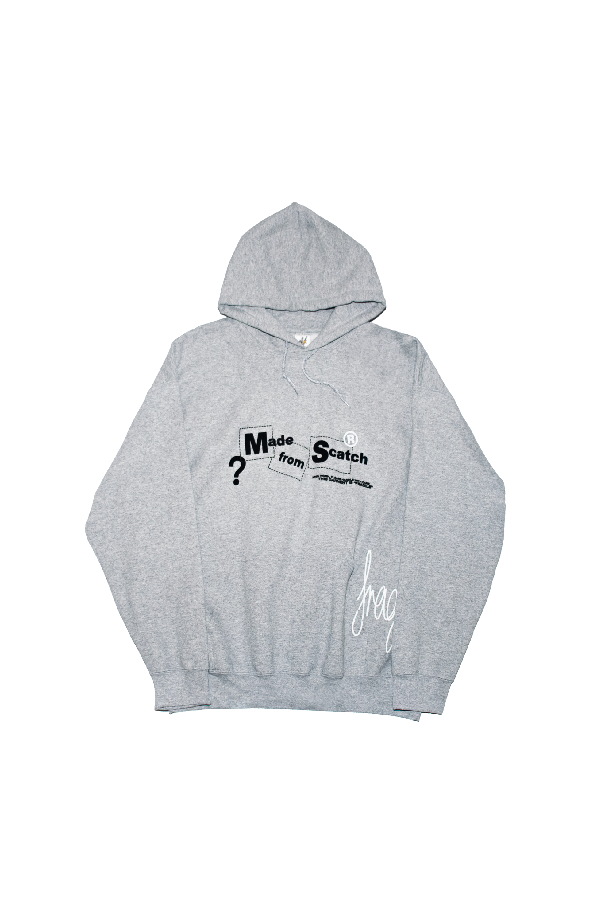 "MADE FROM SCRATCH" Hoodie Grey