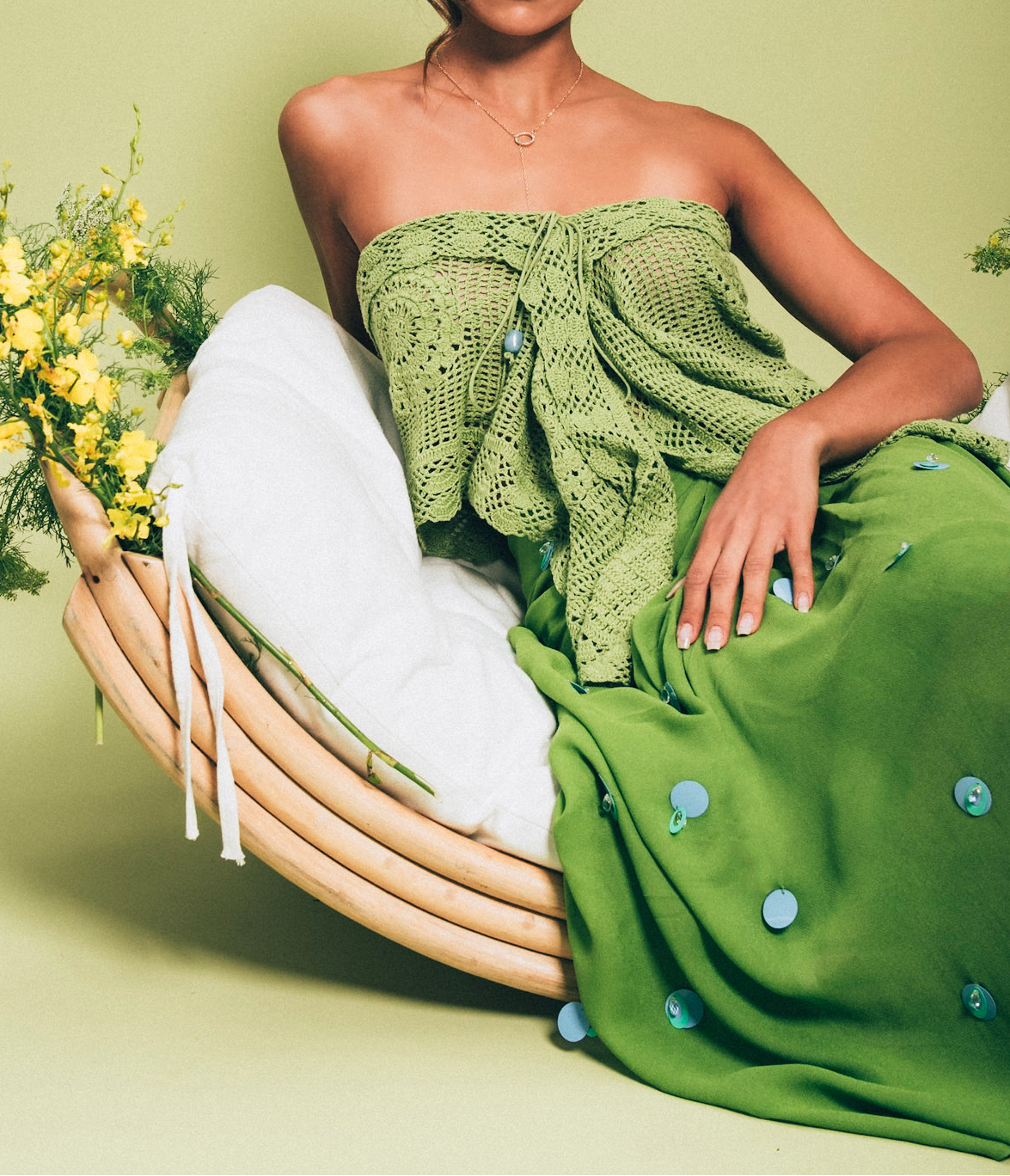 Too Sweet Top Pistachio Green