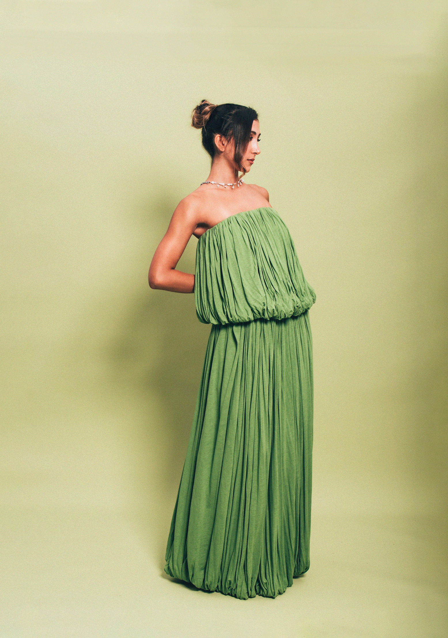 Here With Me Skirt Soft Moss Green