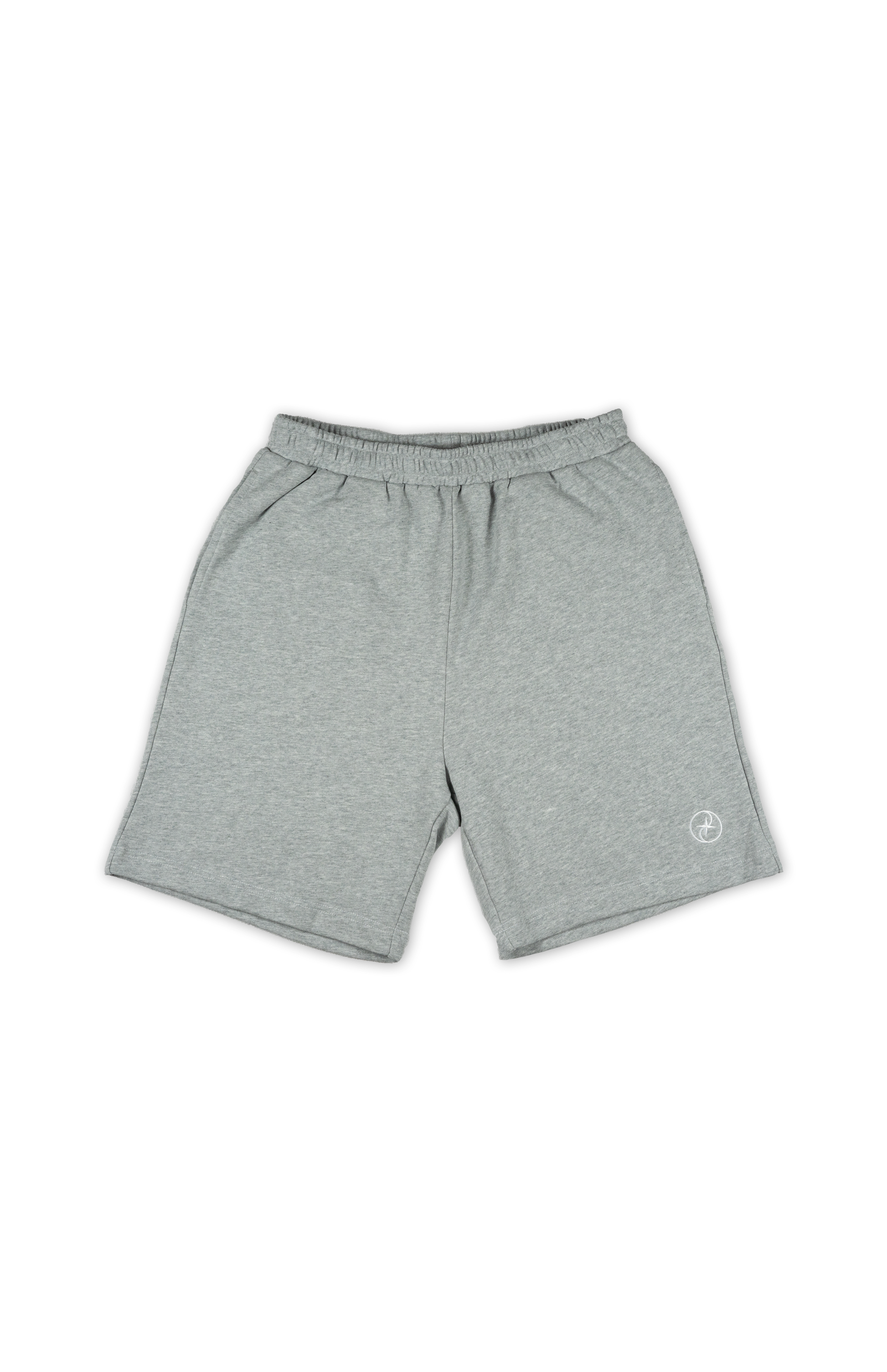 Relaxed Grey Marle Cut Terry Shorts