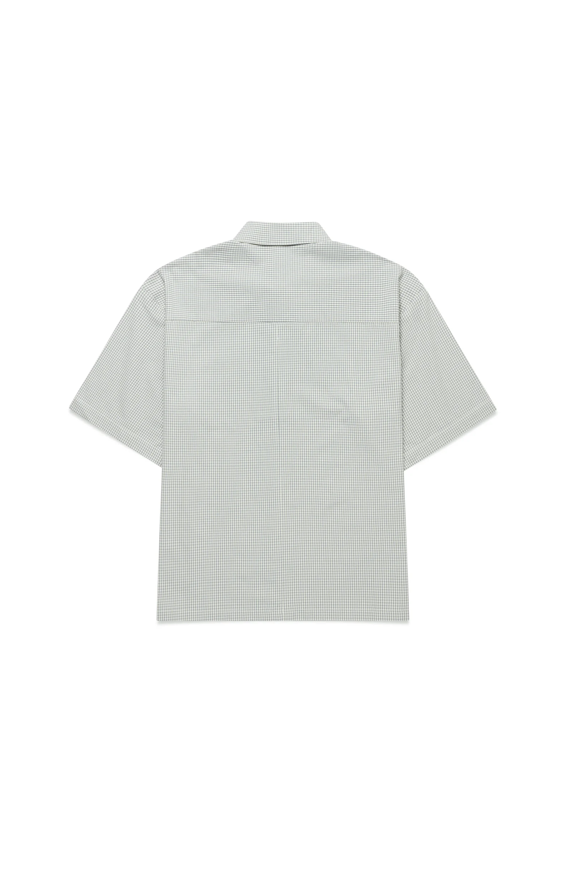 Sage Plaid Boxy Script Shirt