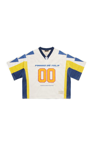 Yellow Blue Sports Division Jersey