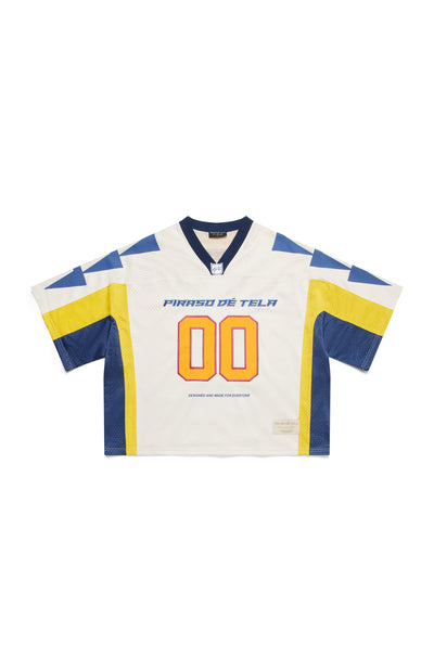 Yellow Blue Sports Division Jersey