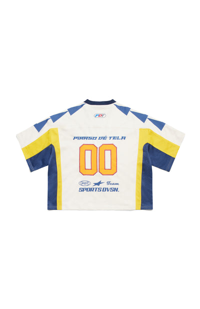 Yellow Blue Sports Division Jersey