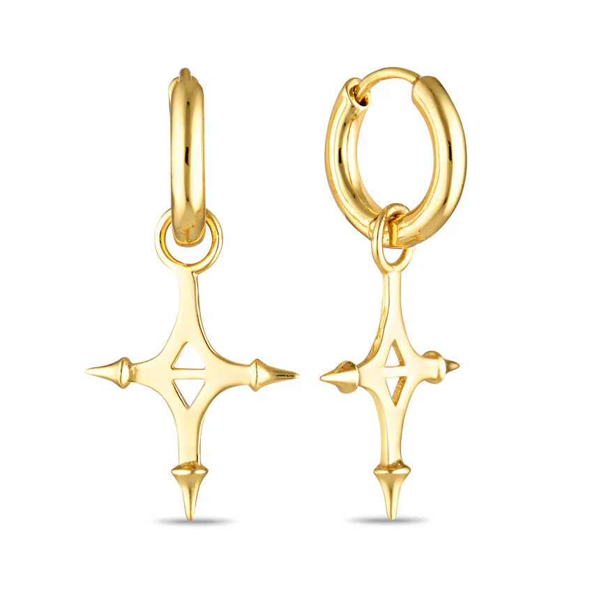 Turag Cross Hoops Gold