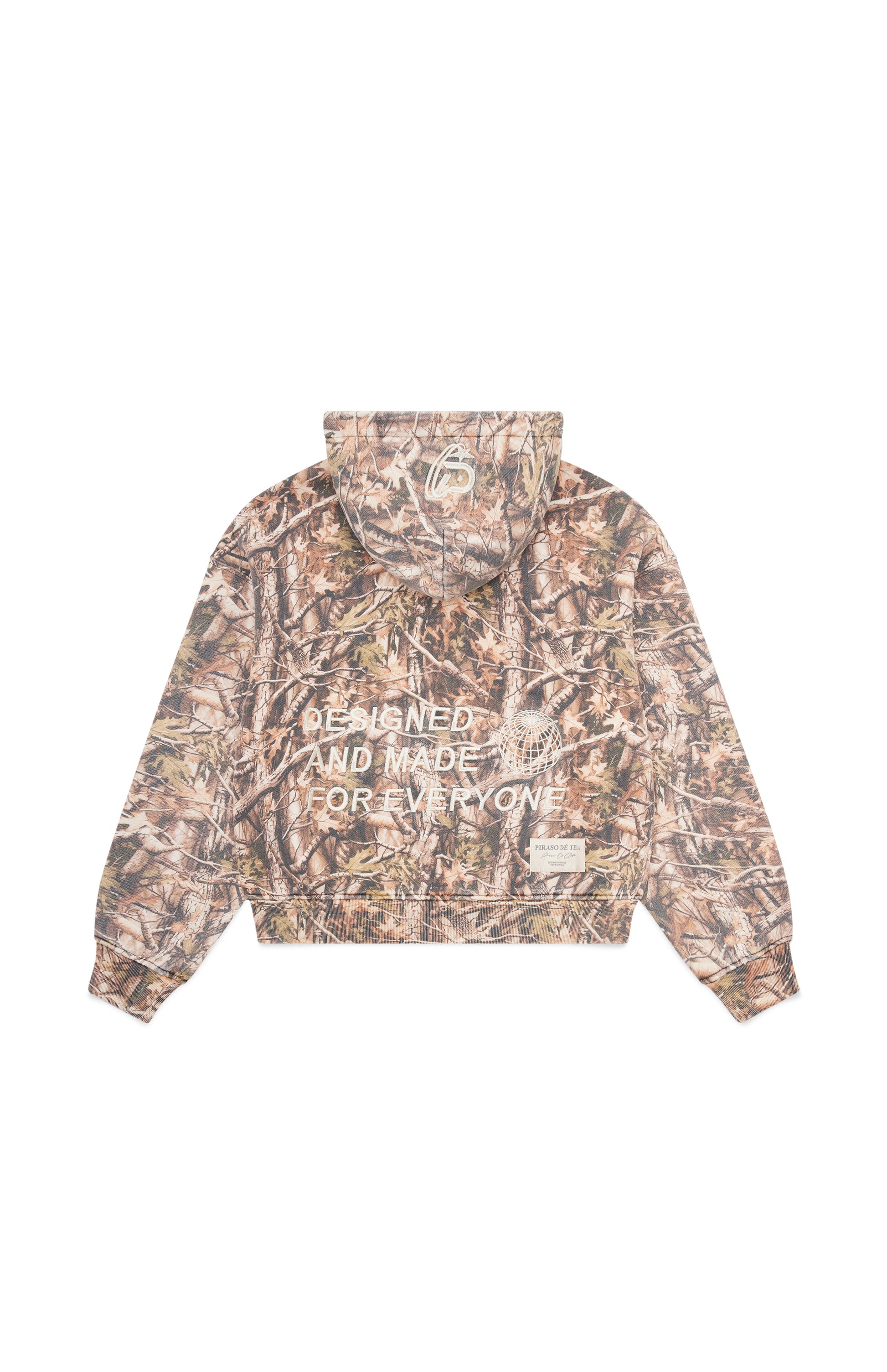 Vintage Camo Zip Up Hoodie