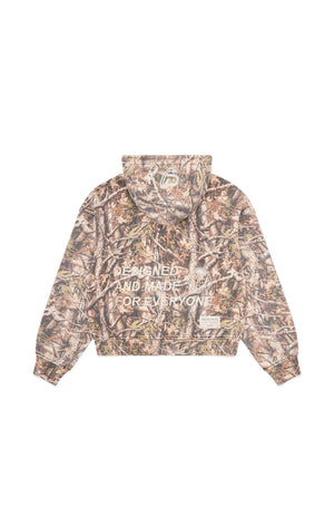 Vintage Camo Zip Up Hoodie