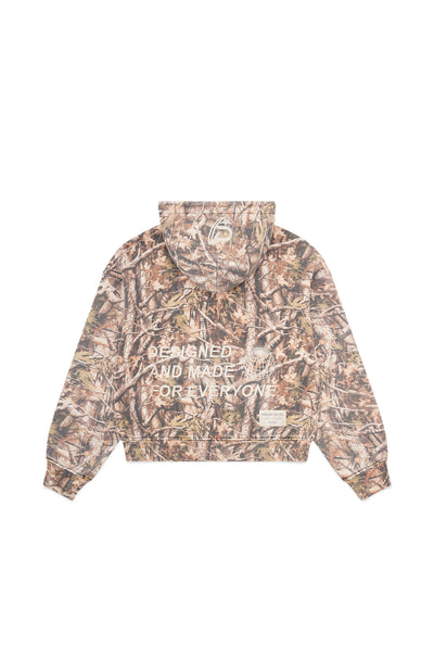 Vintage Camo Zip Up Hoodie