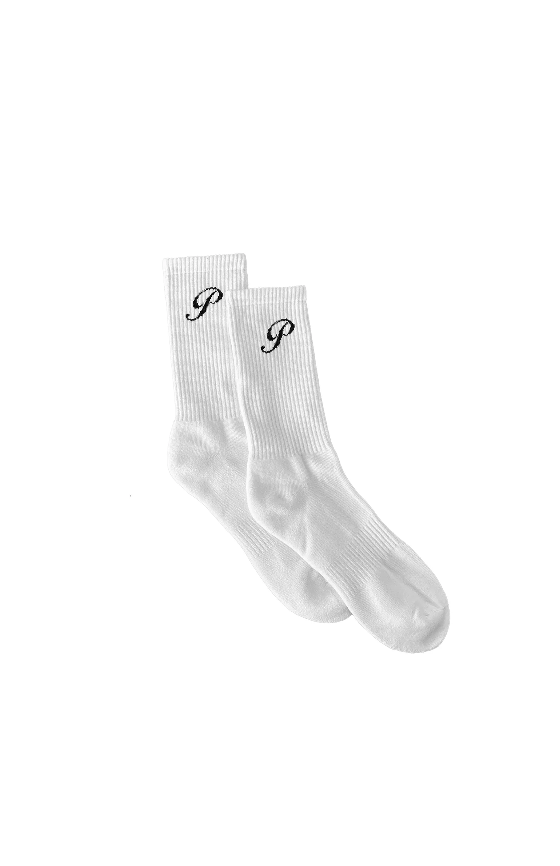White Crew Socks