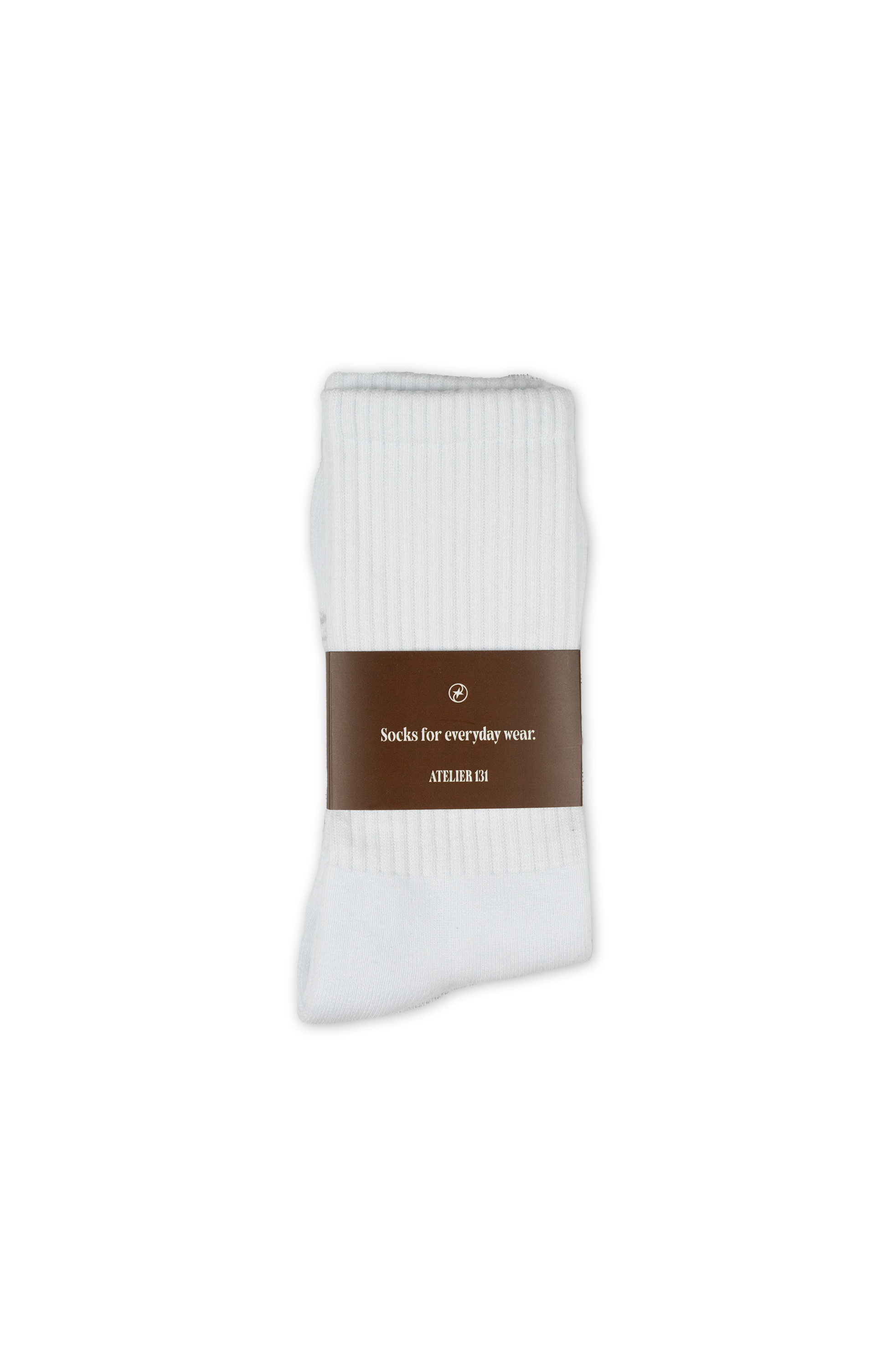 White Everyday Crew Socks